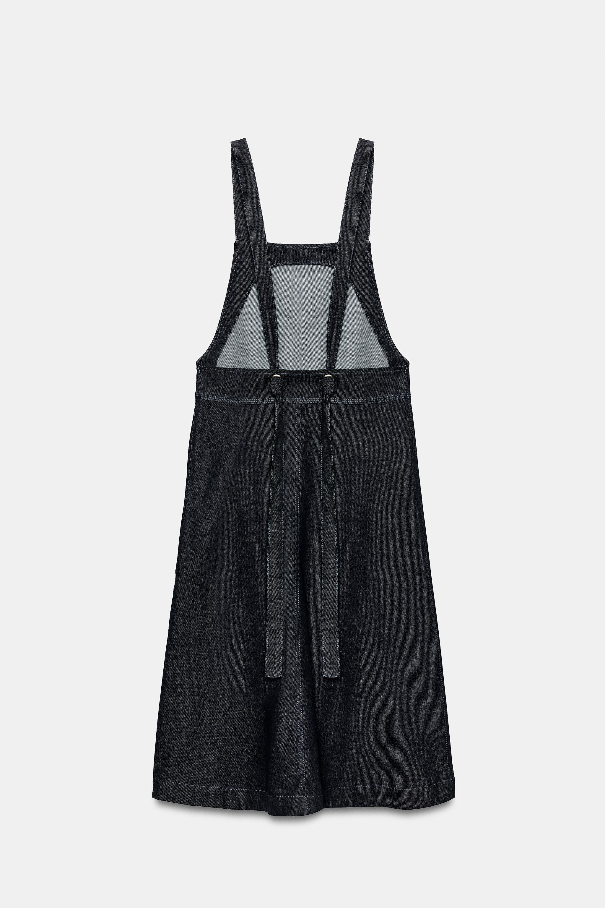 Zara ZW COLLECTION DENIM ELBİSE görsel 5