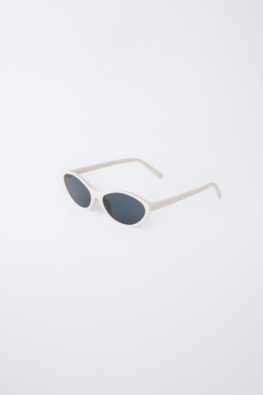 LUNETTES DE SOLEIL ŒIL-DE-CHAT EN PLASTIQUE - Blanc cassé de Zara - Image 1