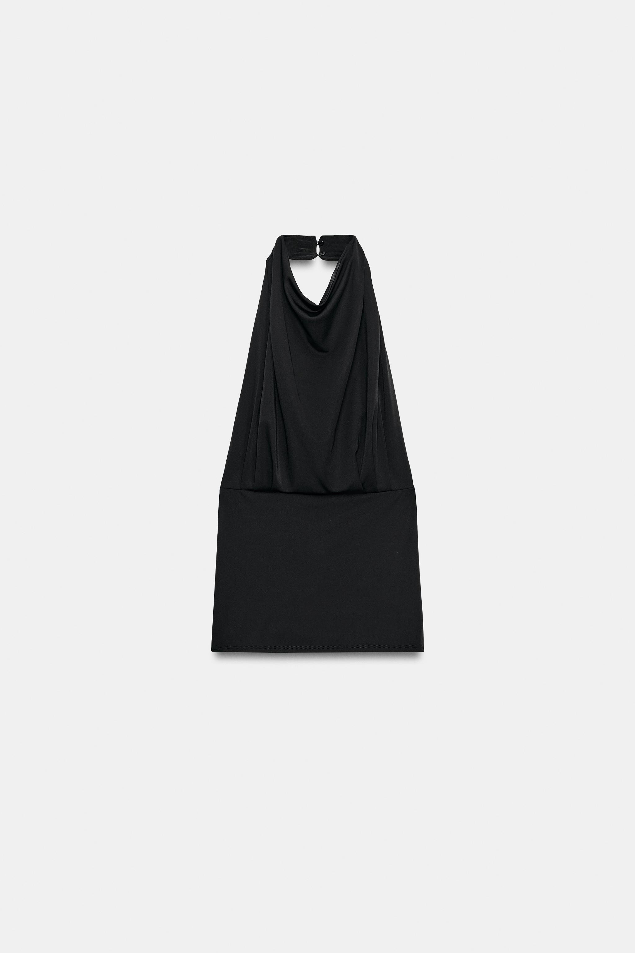 Женские топы Zara FLOWY DRAPED TOP — фото 7