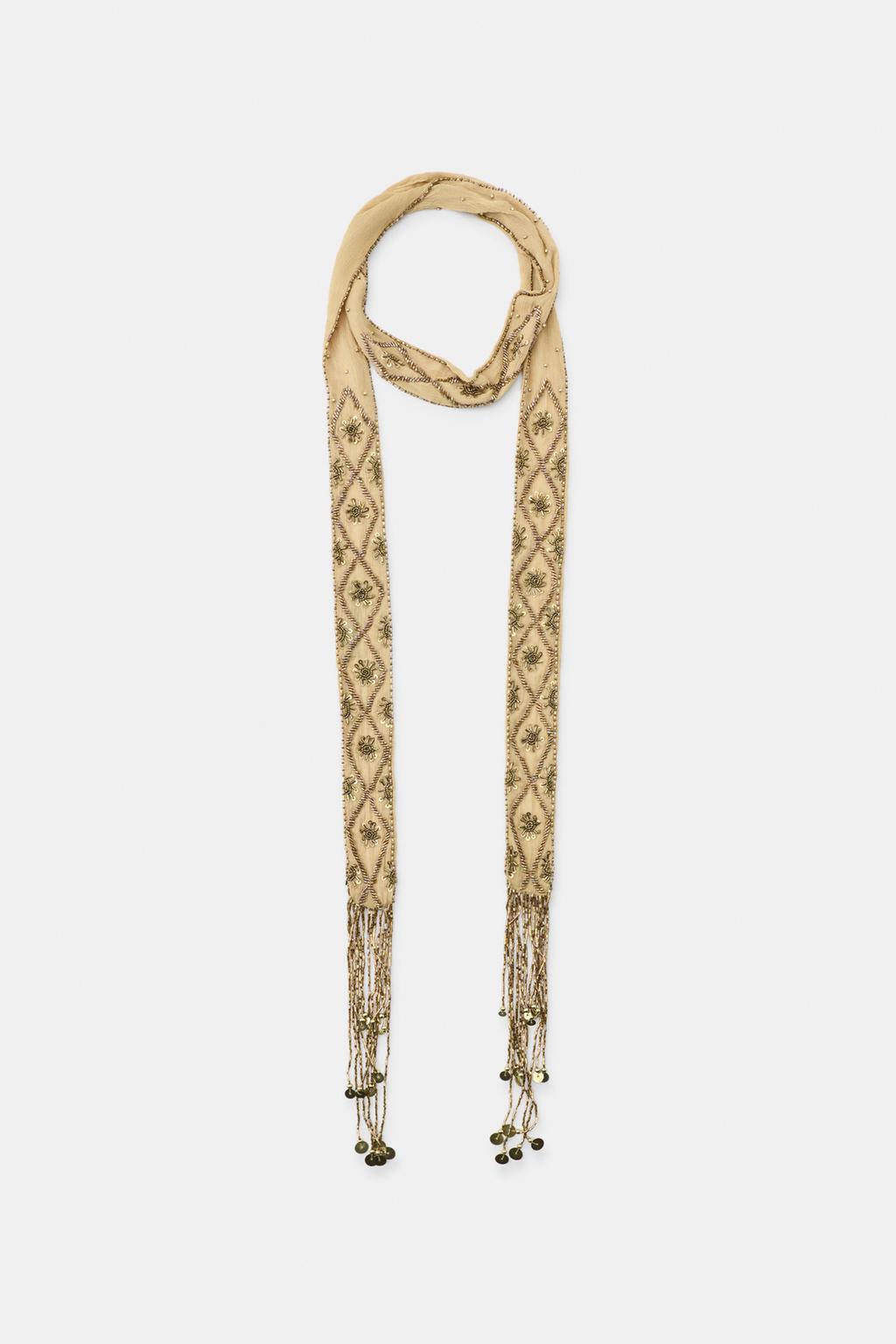 BEADED FRINGED BANDANA - image 2
