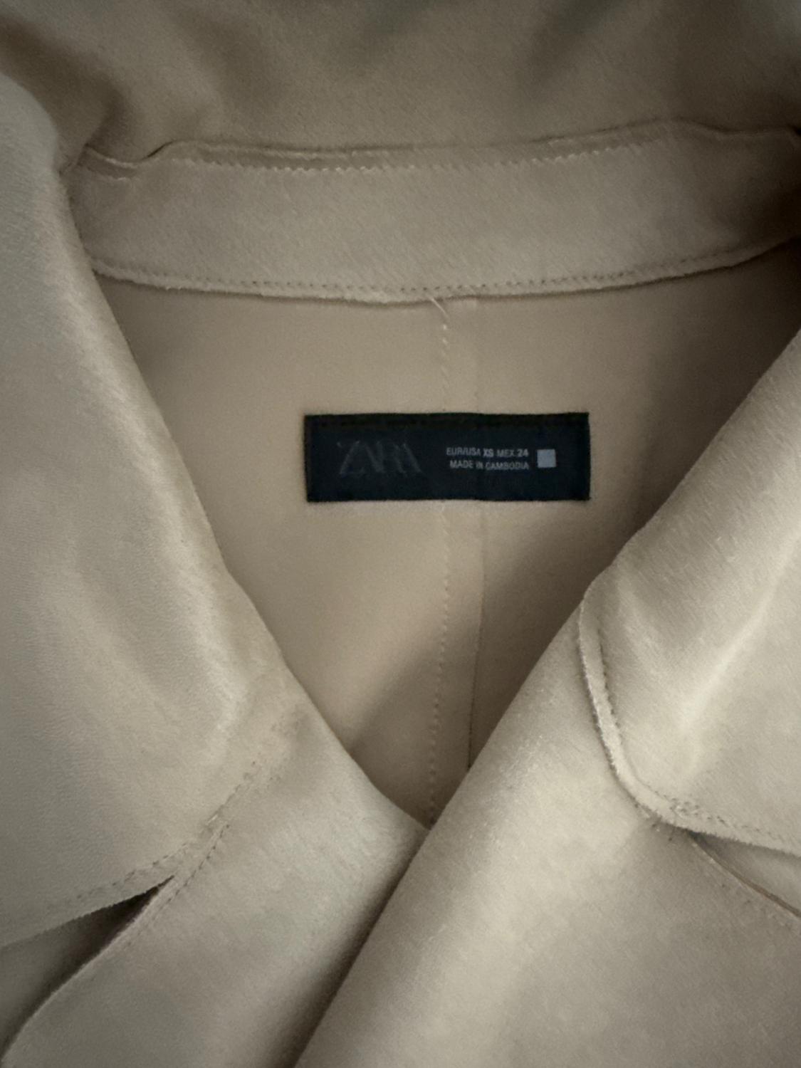 FAUX SUEDE TRENCH COAT - Image 2