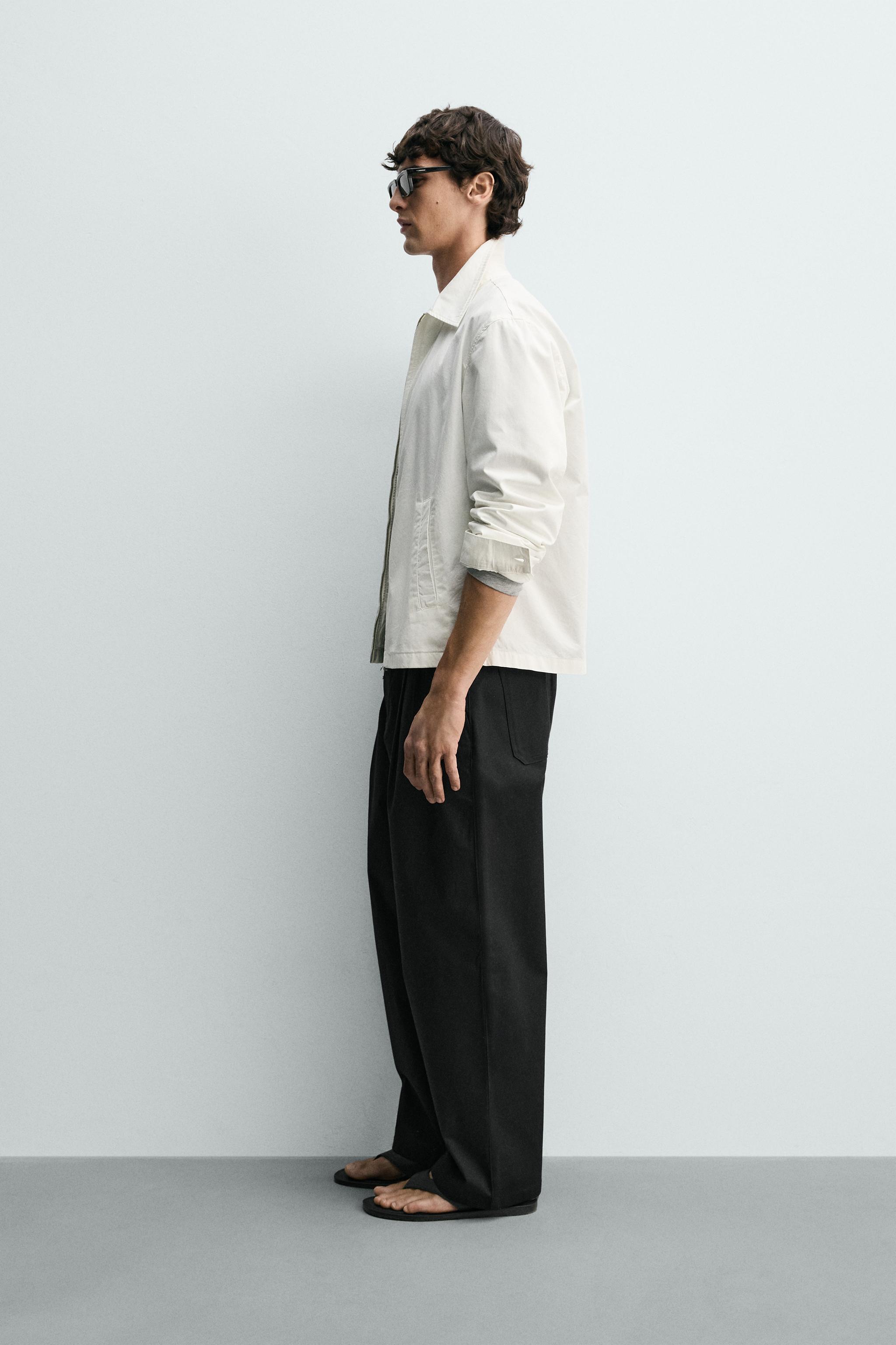 REGULAR FIT ZIP-UP OVERSHIRT