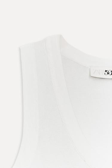 KNIT SLEEVELESS TOP 50TH ANNIVERSARY - White by Zara - Image 2