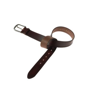 CINTURÓN ANCHO PIEL - Marrón oscuro de Zara