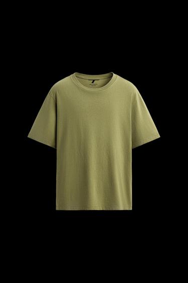 CAMISETA ESTAMPADO GRÁFICO - Verde de Zara - Imagen 0