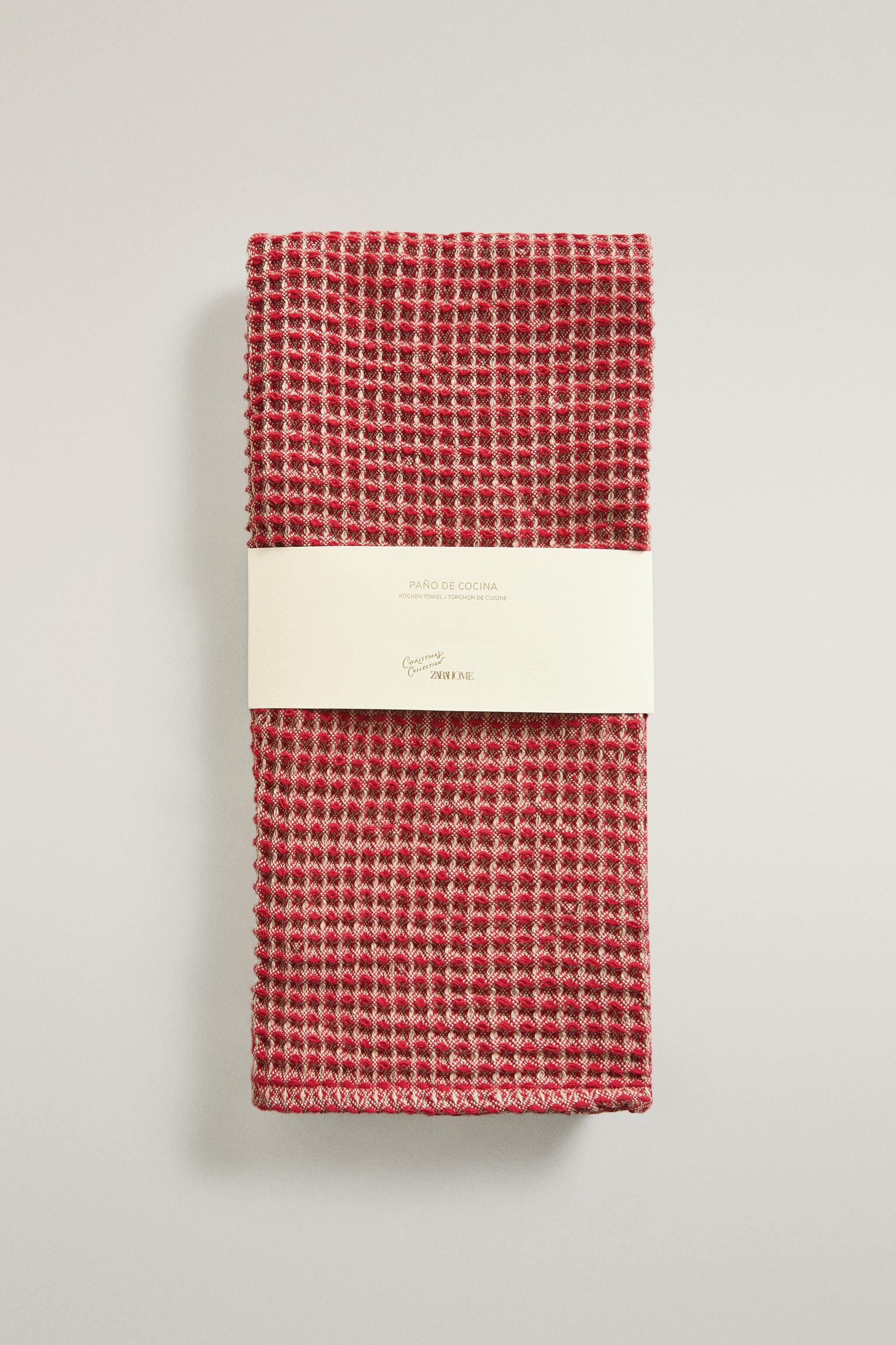 CHRISTMAS WAFFLE KITCHEN TOWEL