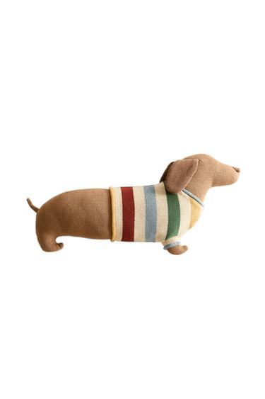 Zara KIDS' KNIT DOG CUSHION - 多色