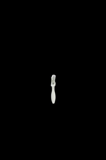 TOP ENCAJE HOMBRERAS - Blanco roto de Zara
