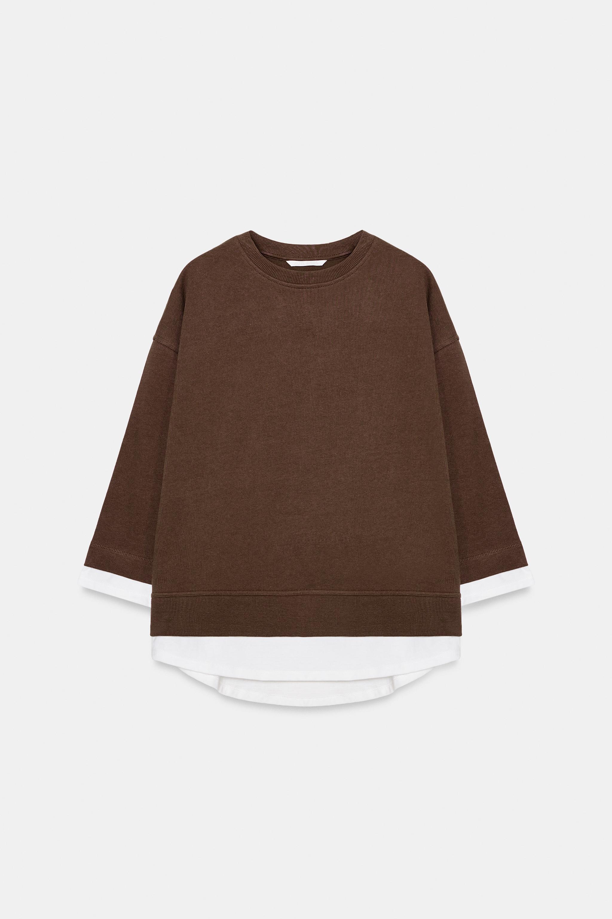 KONTRAST KOLLU SWEATSHIRT - Görsel 6