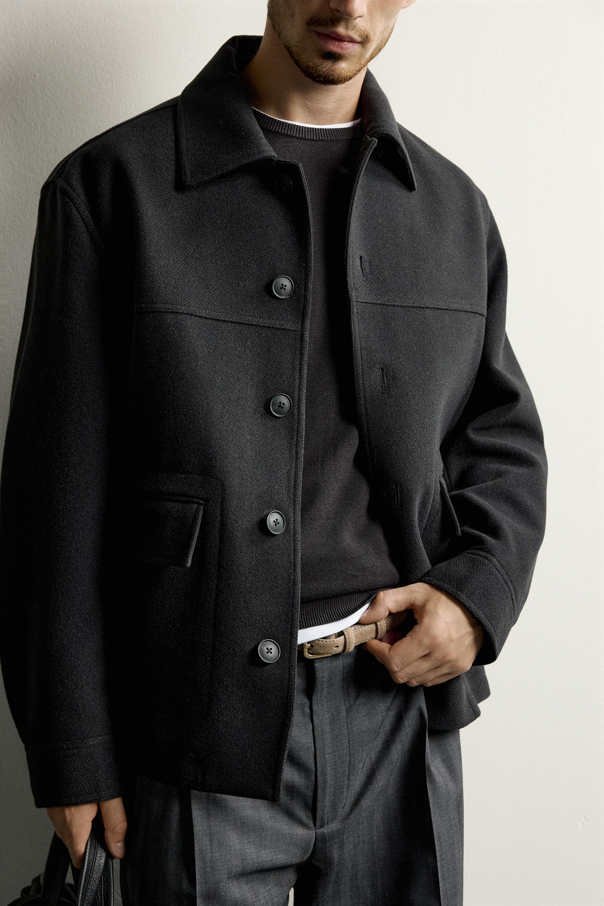 REGULAR FIT WOOL COAT