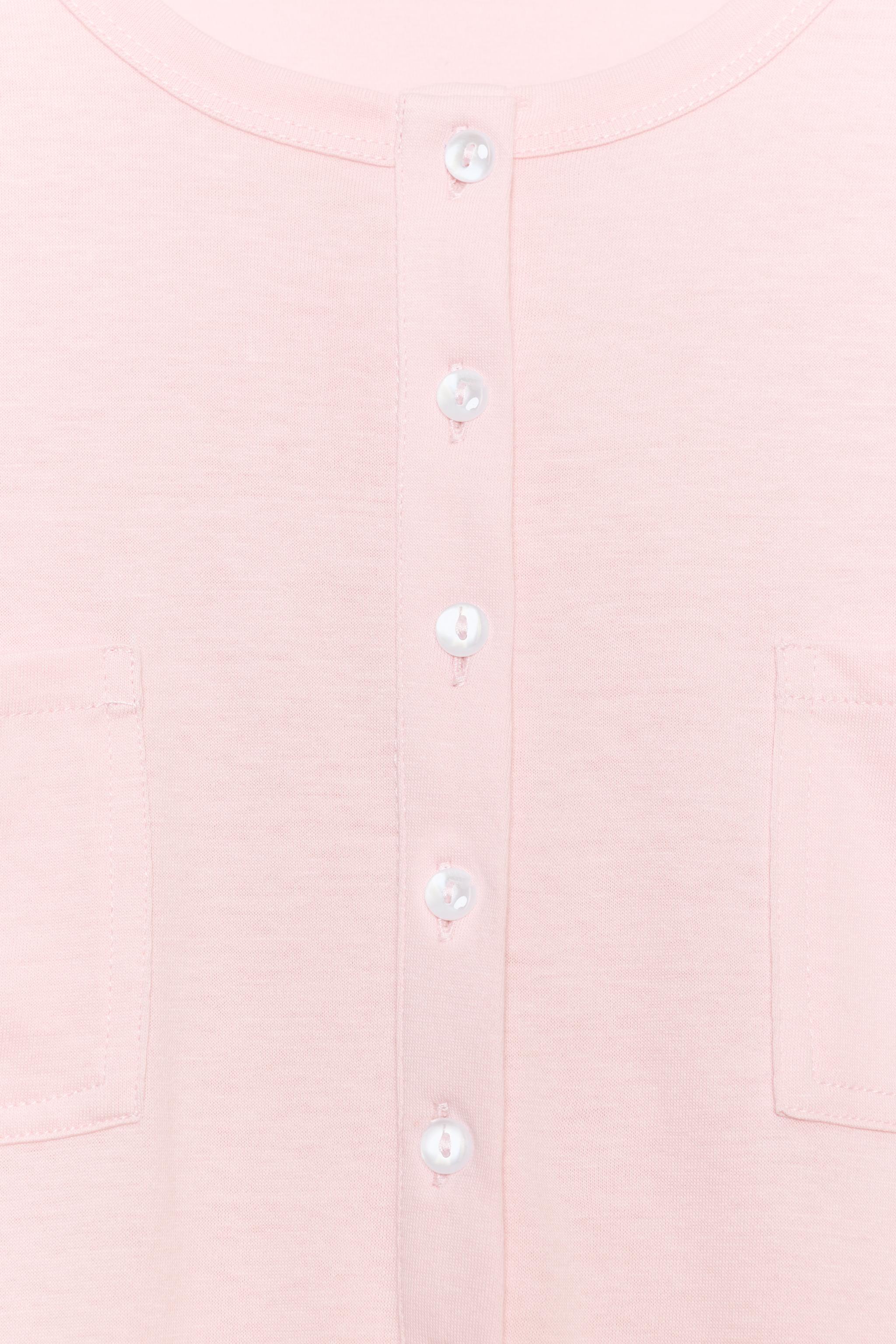 Женские футболки Zara HENLEY T-SHIRT WITH POCKETS — фото 7