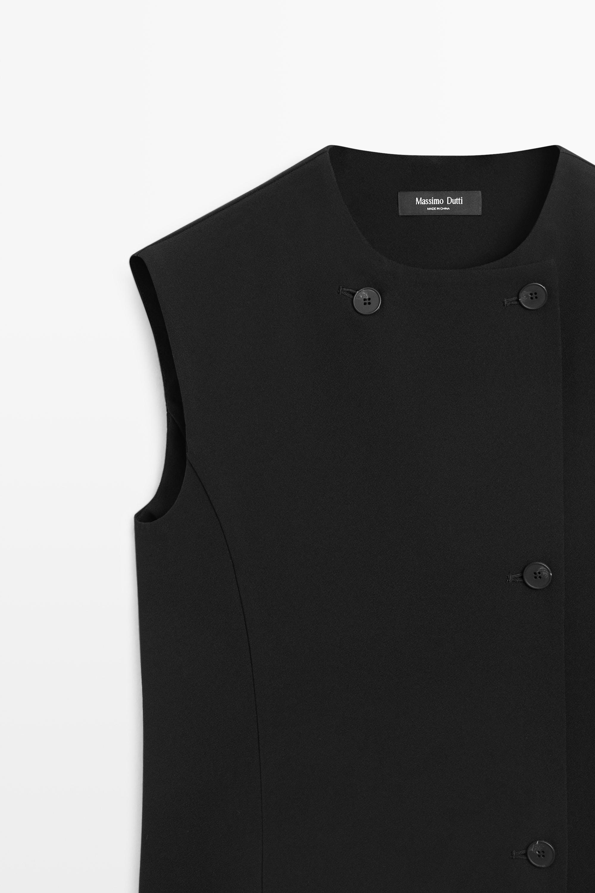 Buttoned midi dress