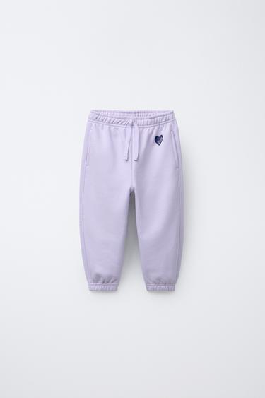 CALÇAS JOGGER BÁSICAS CORAÇÃO - Lavanda da Zara