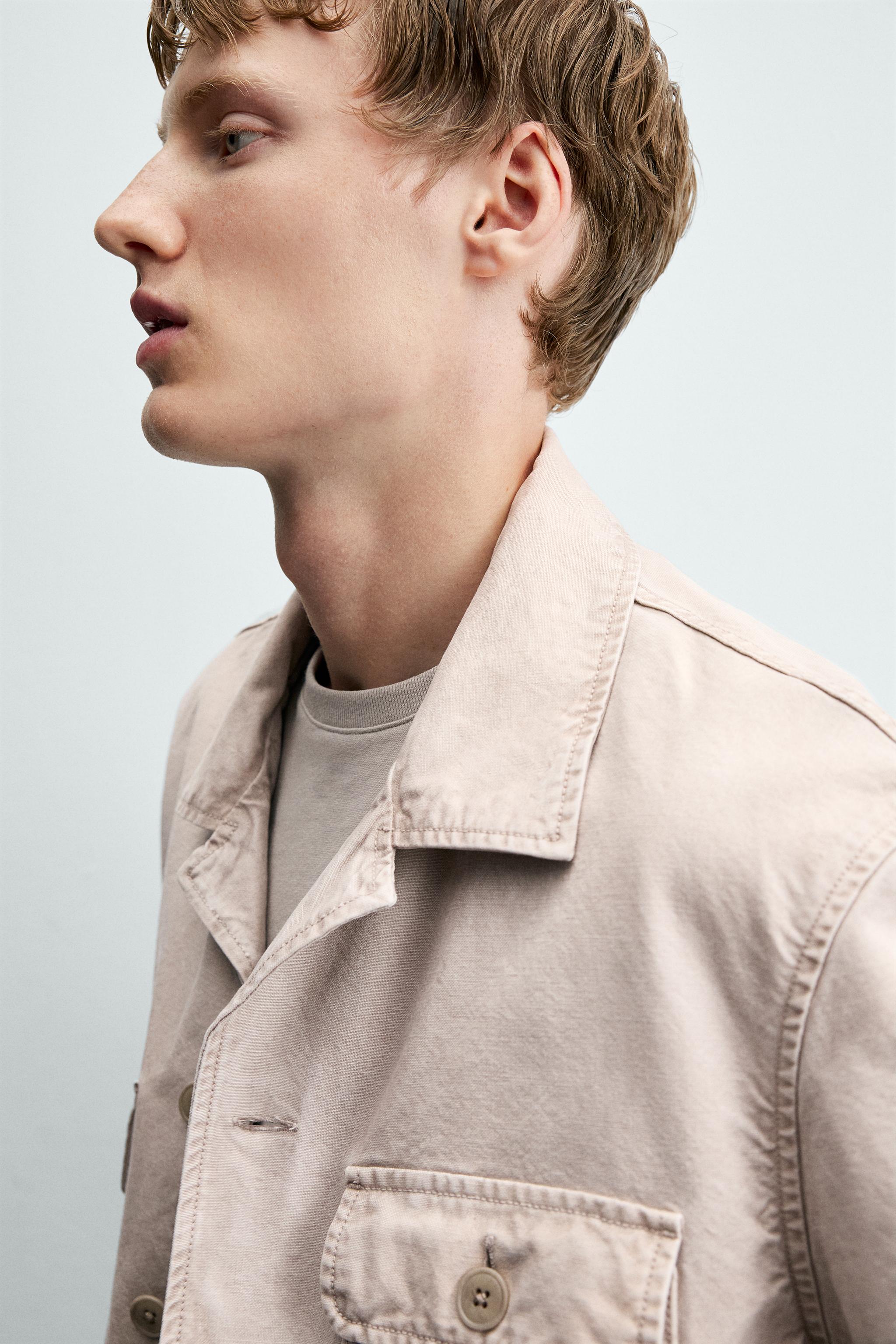 WASHED REGULAR FIT POCKET JACKET