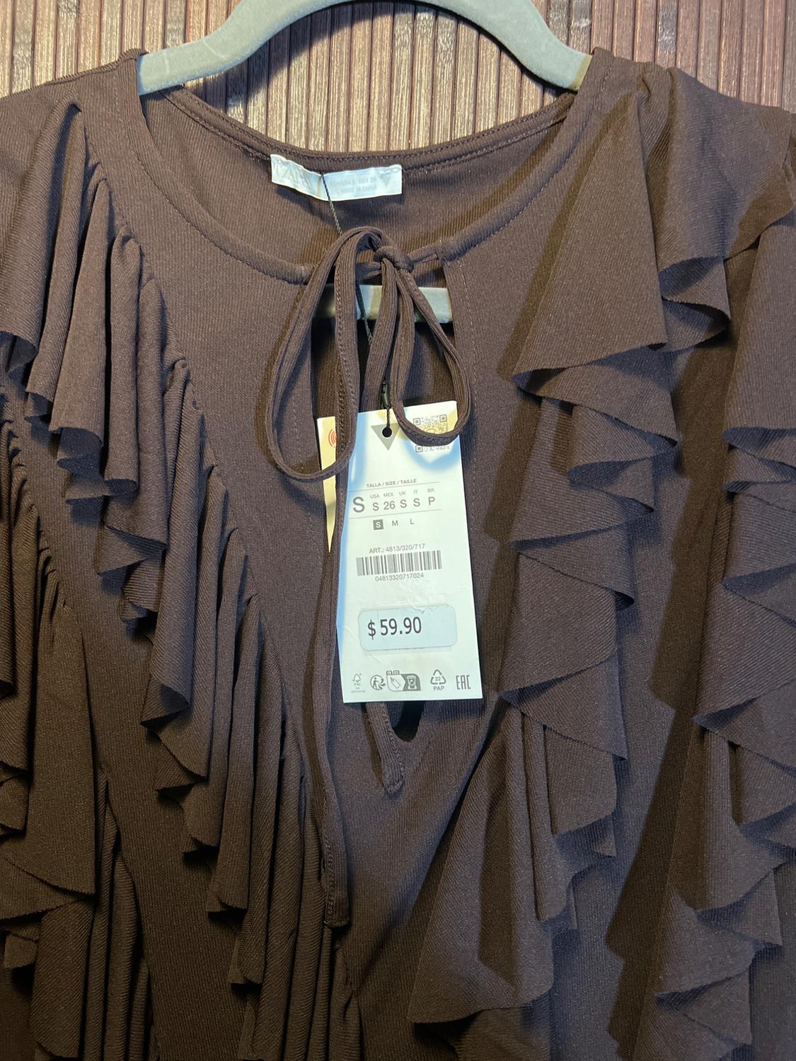 SHORT RUFFLED DRESS - Image 2