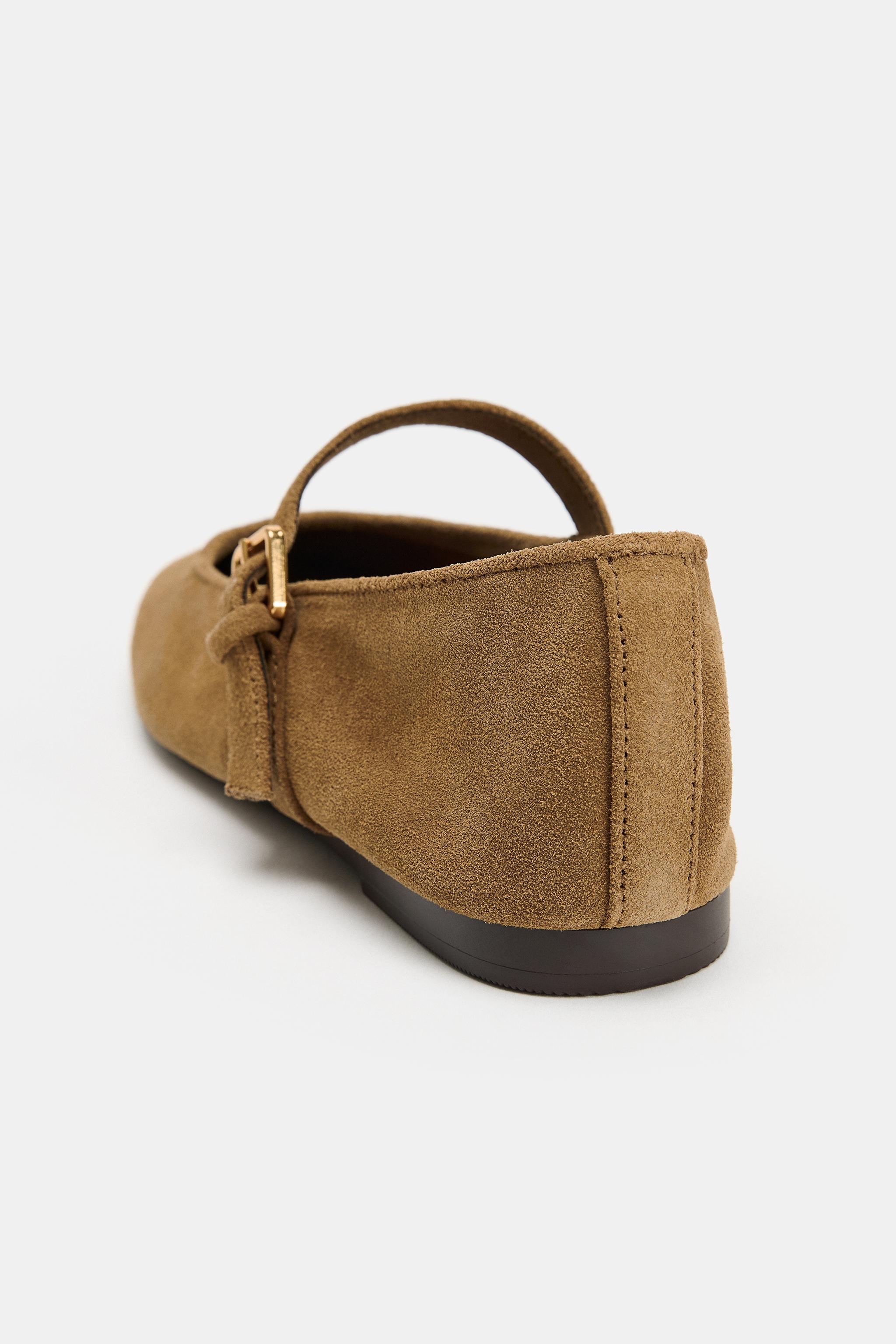 SUEDE BALLET FLATS