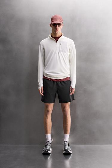 PERFORATED SHORTS - Black by Zara