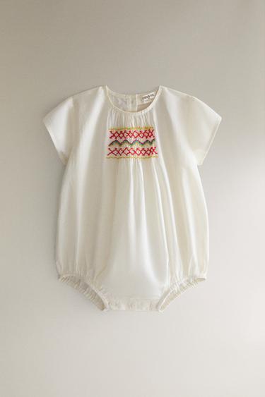CHILDREN'S SMOCKED BODYSUIT - Cream by Zara - Image 0