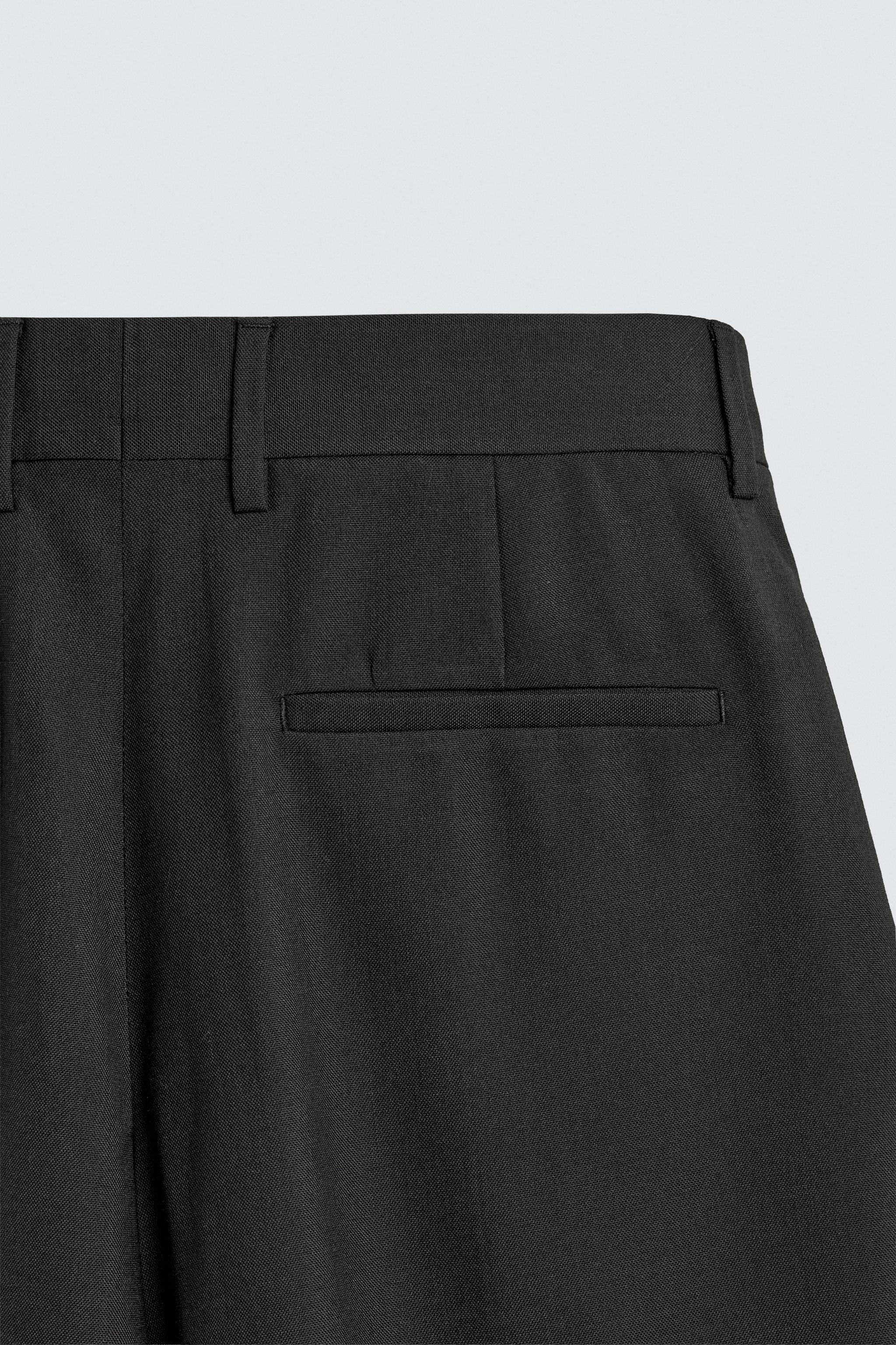 PANTALON RELAXED FIT À PLIS