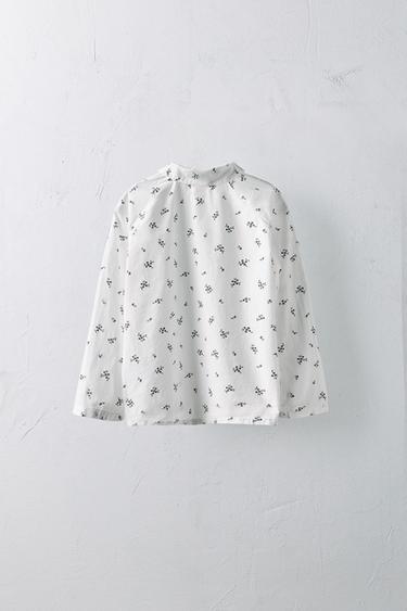 2-6 ANS/ CHEMISE EN POPELINE FLEURS ÉDITION LIMITÉE - Imprimée de Zara - Image 1