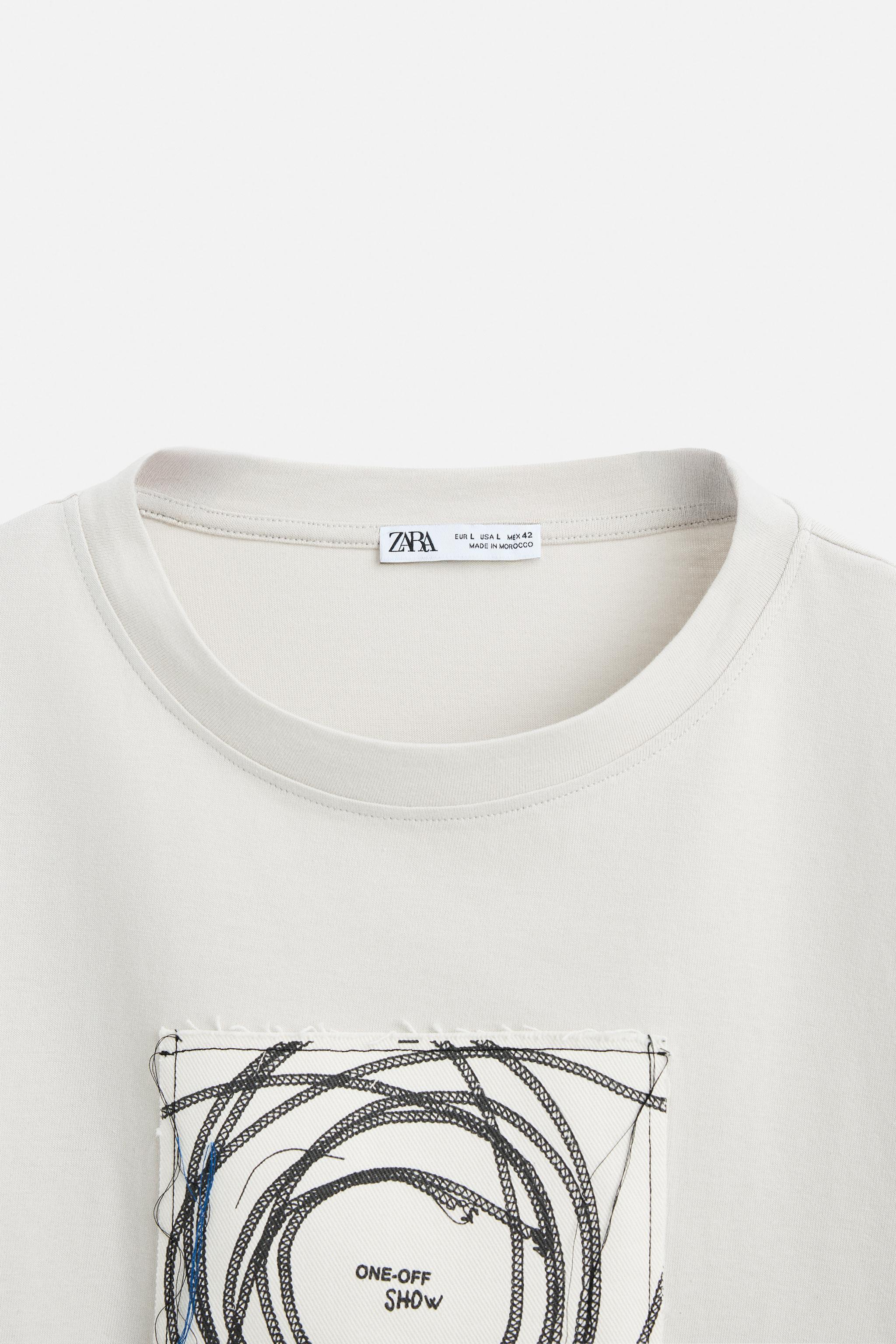 COMBINED PATCH T-SHIRT - White | ZARA United States