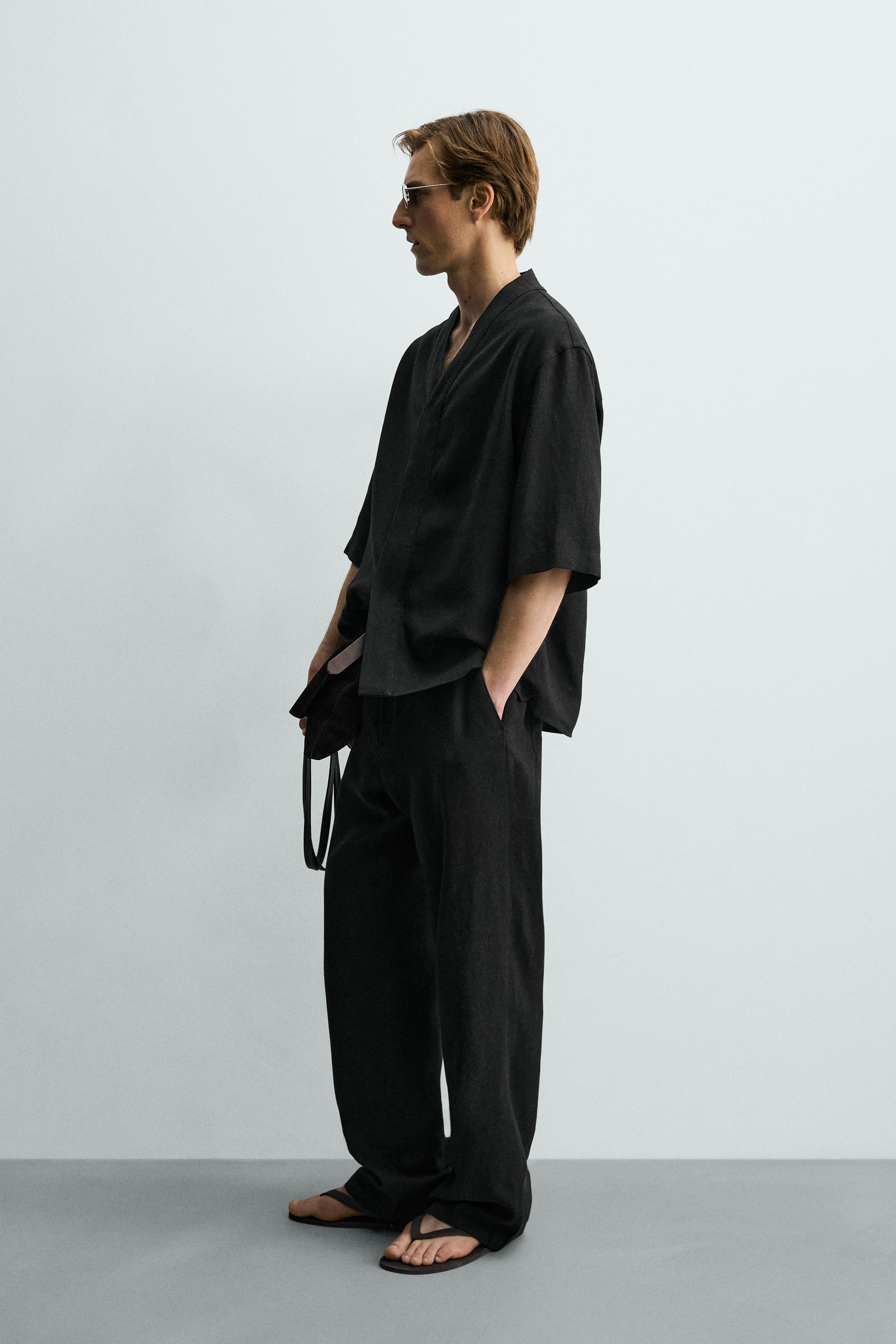 RELAXED FIT VISCOSE-HEMP SHIRT