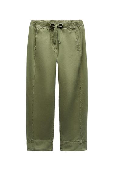 TAPERED ELASTIC WAISTBAND PANTS