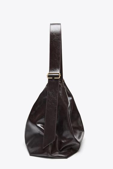 Zara MAXI SHOPPER BAG - Brown