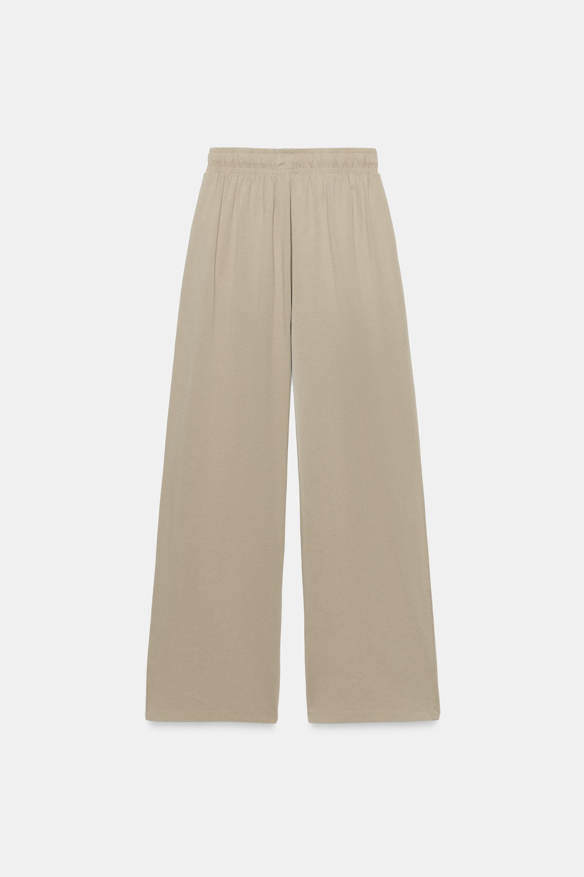 COTTON PLEATED PANTS