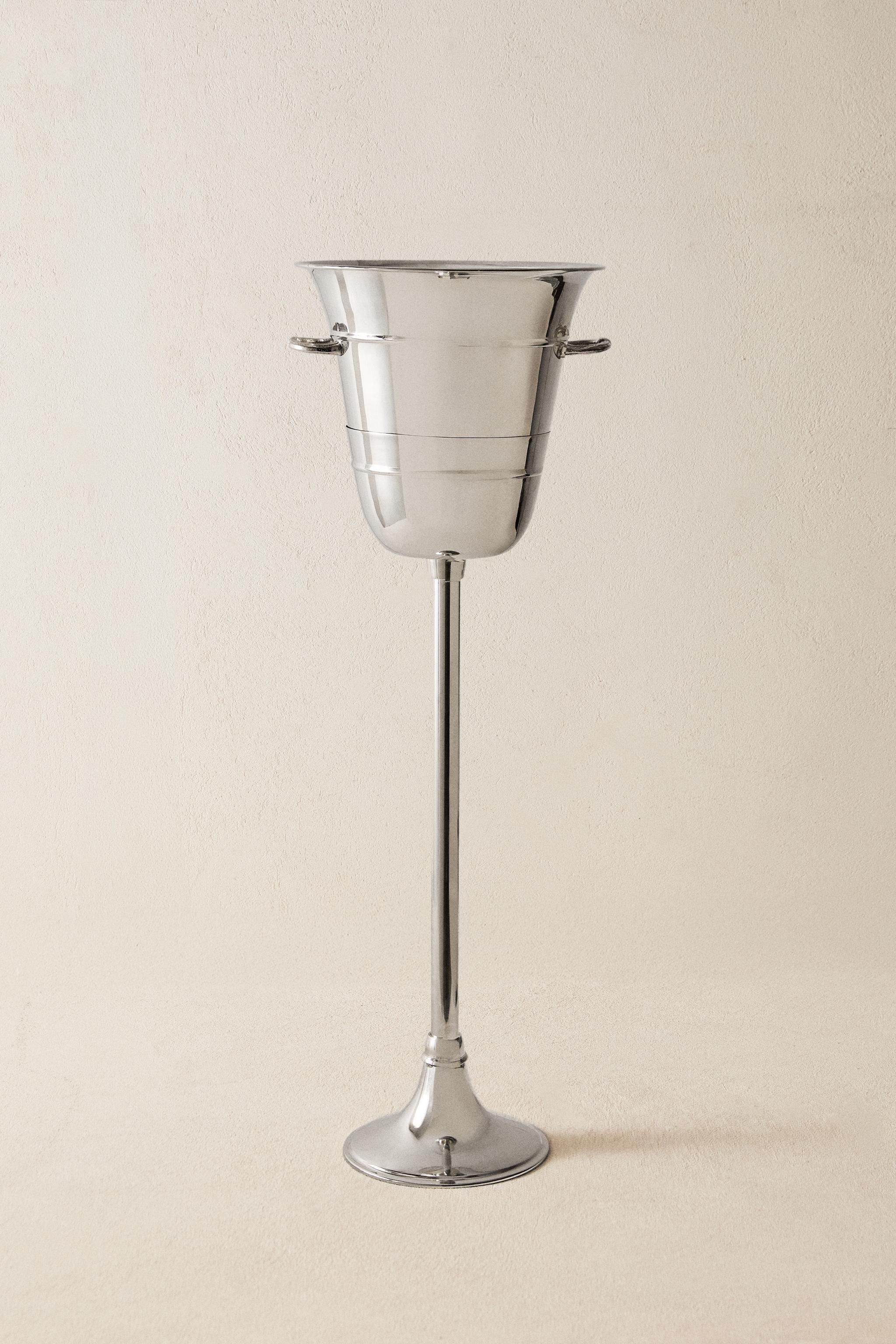 BRASS STANDING WINE COOLER