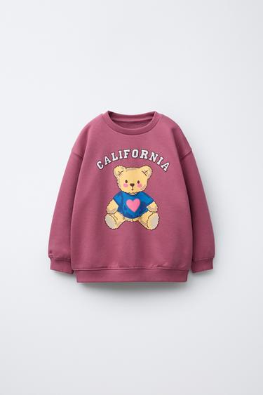 SUDADERA ESTAMPADO RELIEVE - Frambuesa de Zara