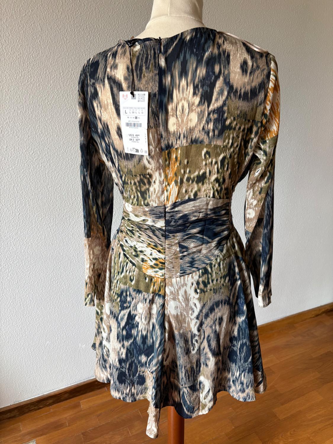 PRINTED MINI DRESS - Image 3
