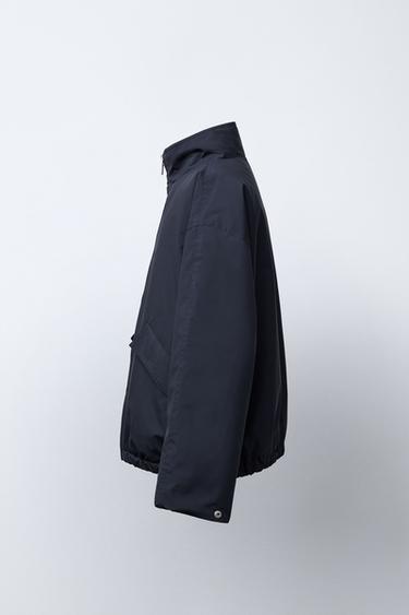 REVERSIBLE AND WATER-REPELLENT CHECK JACKET BENSIMON ® X ZARA - Navy blue by Zara - Image 3