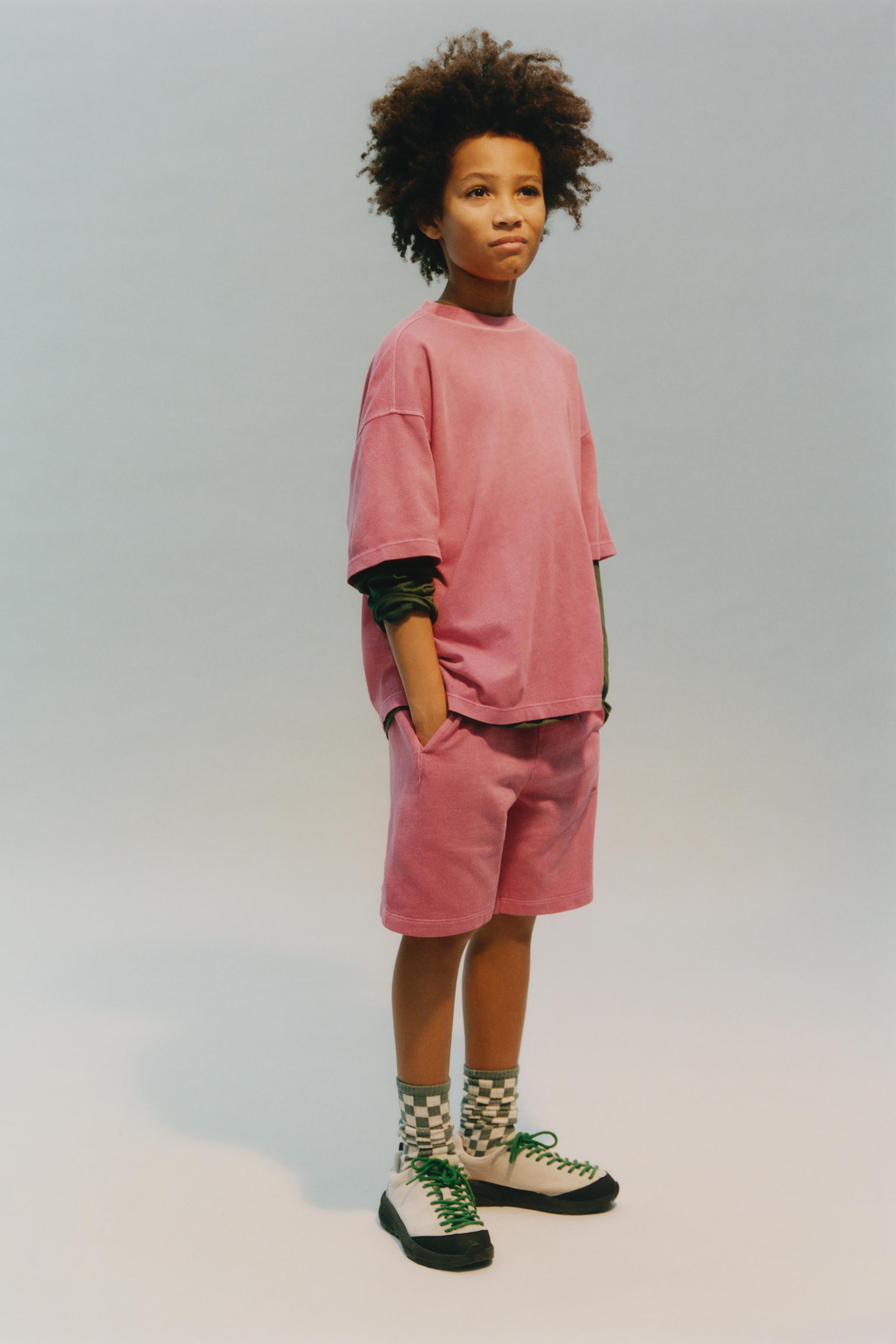 T-SHIRT AND BERMUDA SHORTS SET WITH TEXT