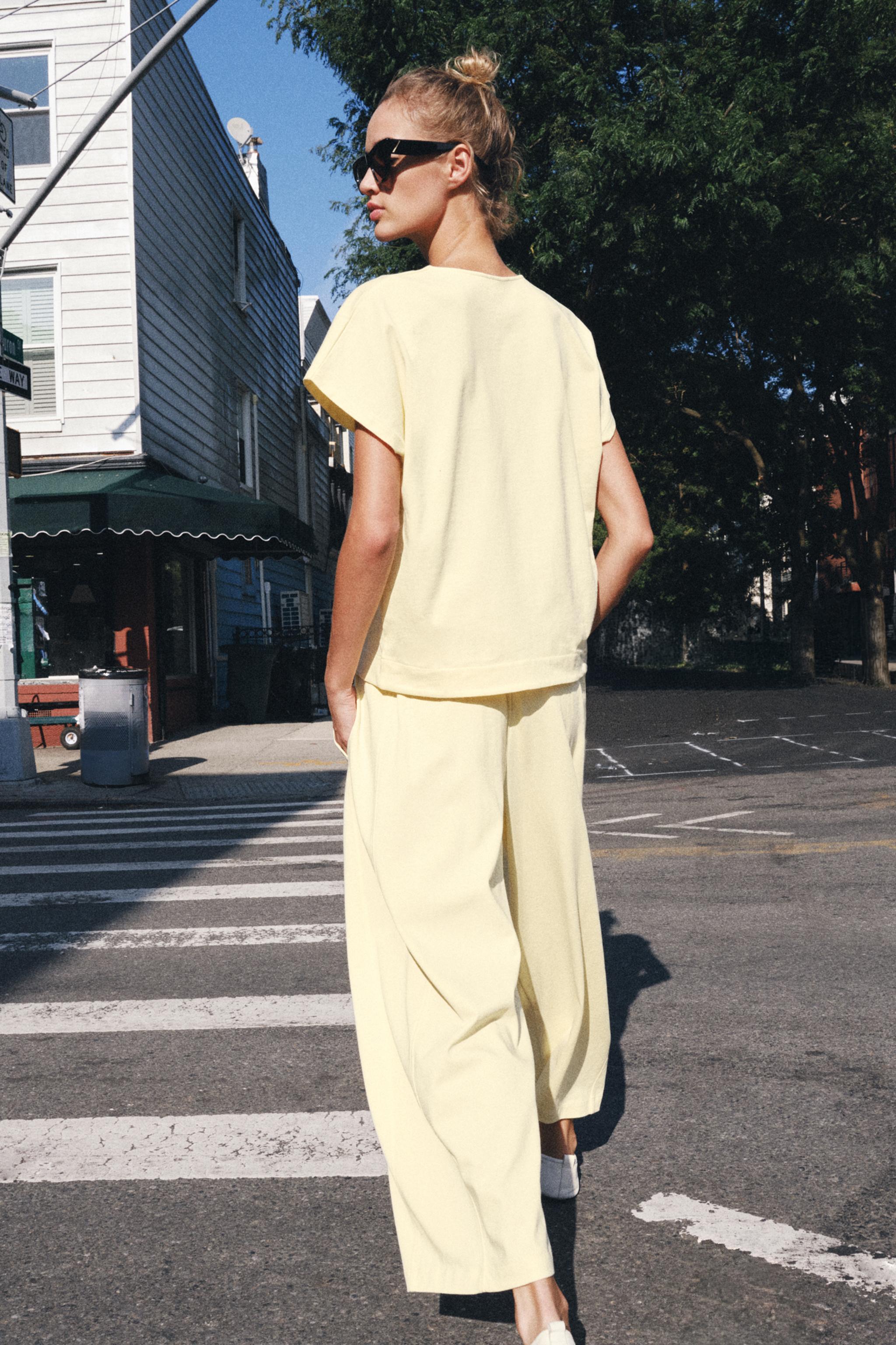 Zara Düz Kesim Pantolon görsel 4