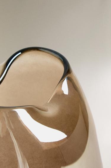 VASE VERRE RECYCLABLE BRILLANT HAUT - Doré de Zara - Image 2