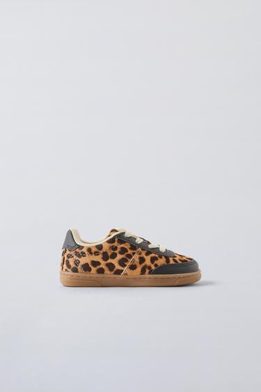 ANIMAL PRINT TRAINERS - Brown by Zara - Image 0