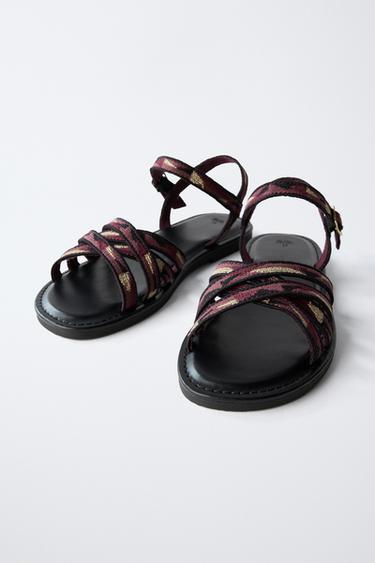 SANDALES IMPRIMÉES - Multicolore de Zara - Image 2