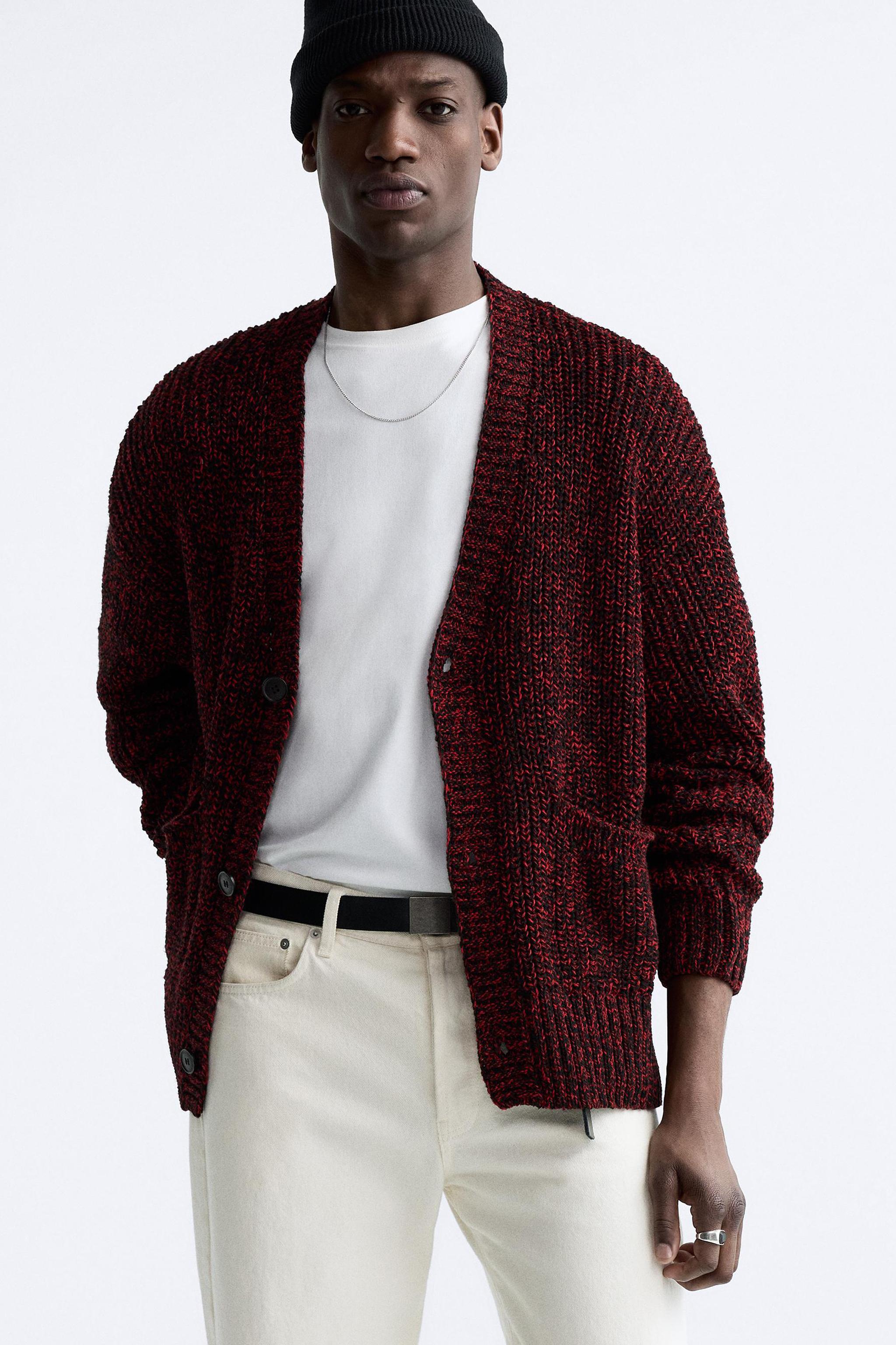 Zara red clearance cardigan