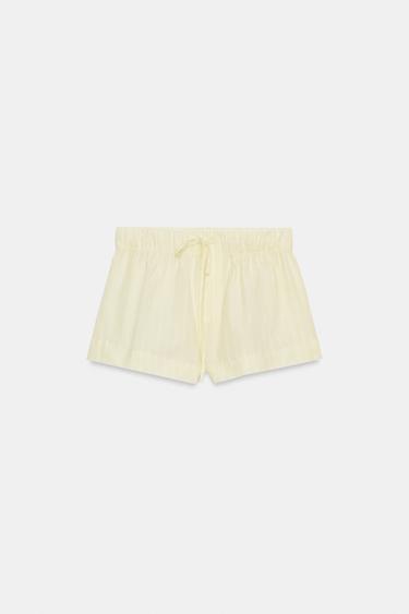 Zara STRIPED POPLIN SHORTS - Printed - Image 0