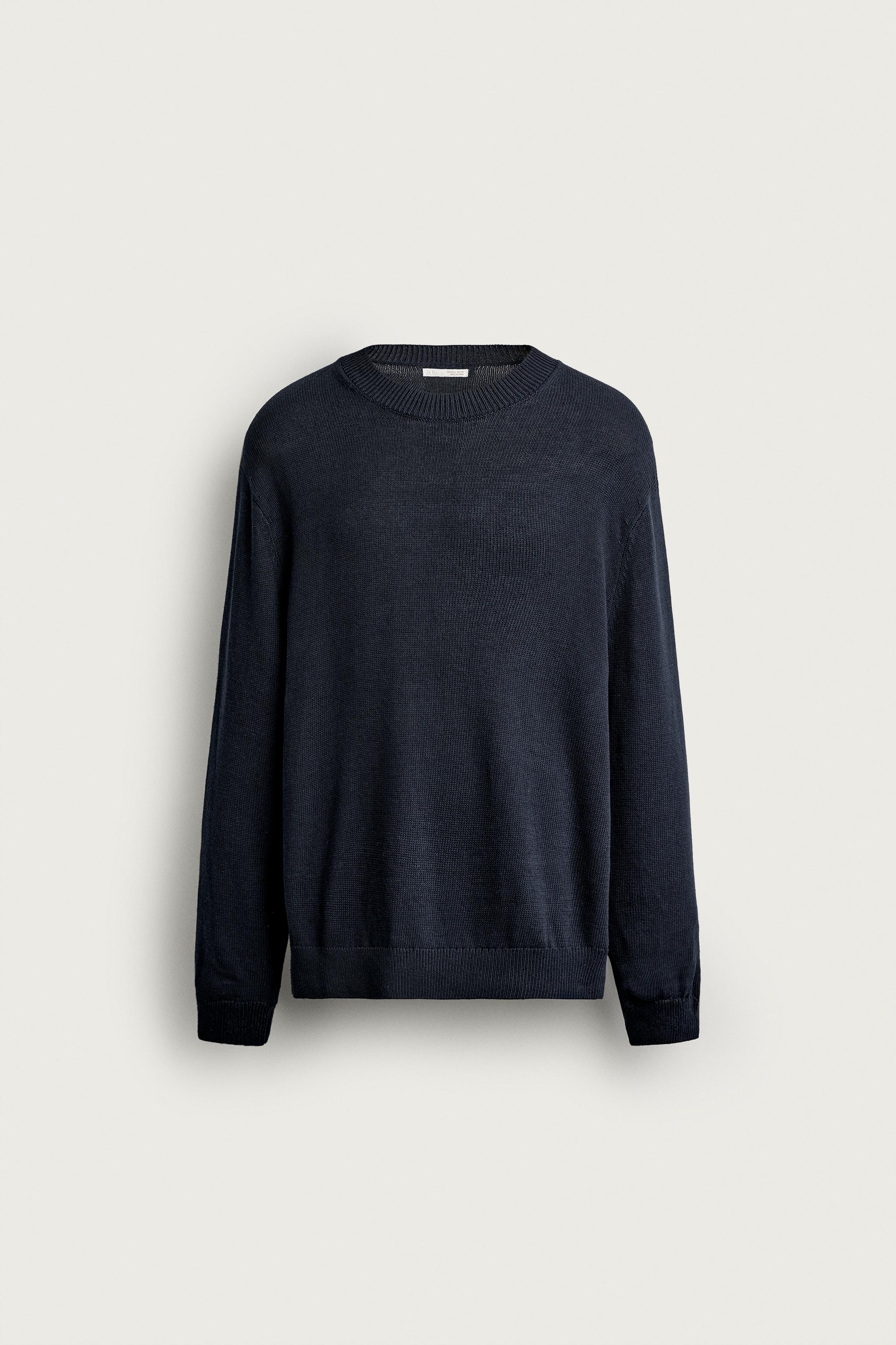 COTTON-LINEN REGULAR FIT JUMPER