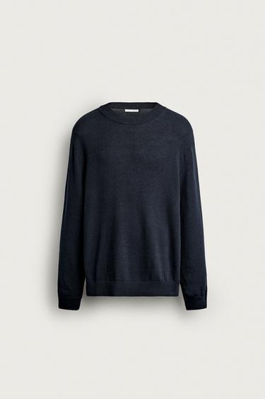XERSEI REGULAR FIT ALGODÓN - LIÑO - Mariño escuro de Zara
