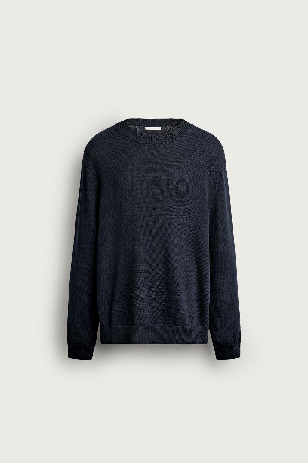 COTTON-LINEN REGULAR FIT JUMPER