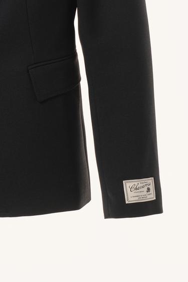 BLAZER AJUSTÉE ÉPAULETTES AVEC LAINE WILLY CHAVARRIA X ZARA - Noir de Zara - Image 5