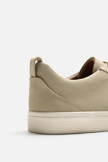 Zara BASIC SNEAKERS - Beige