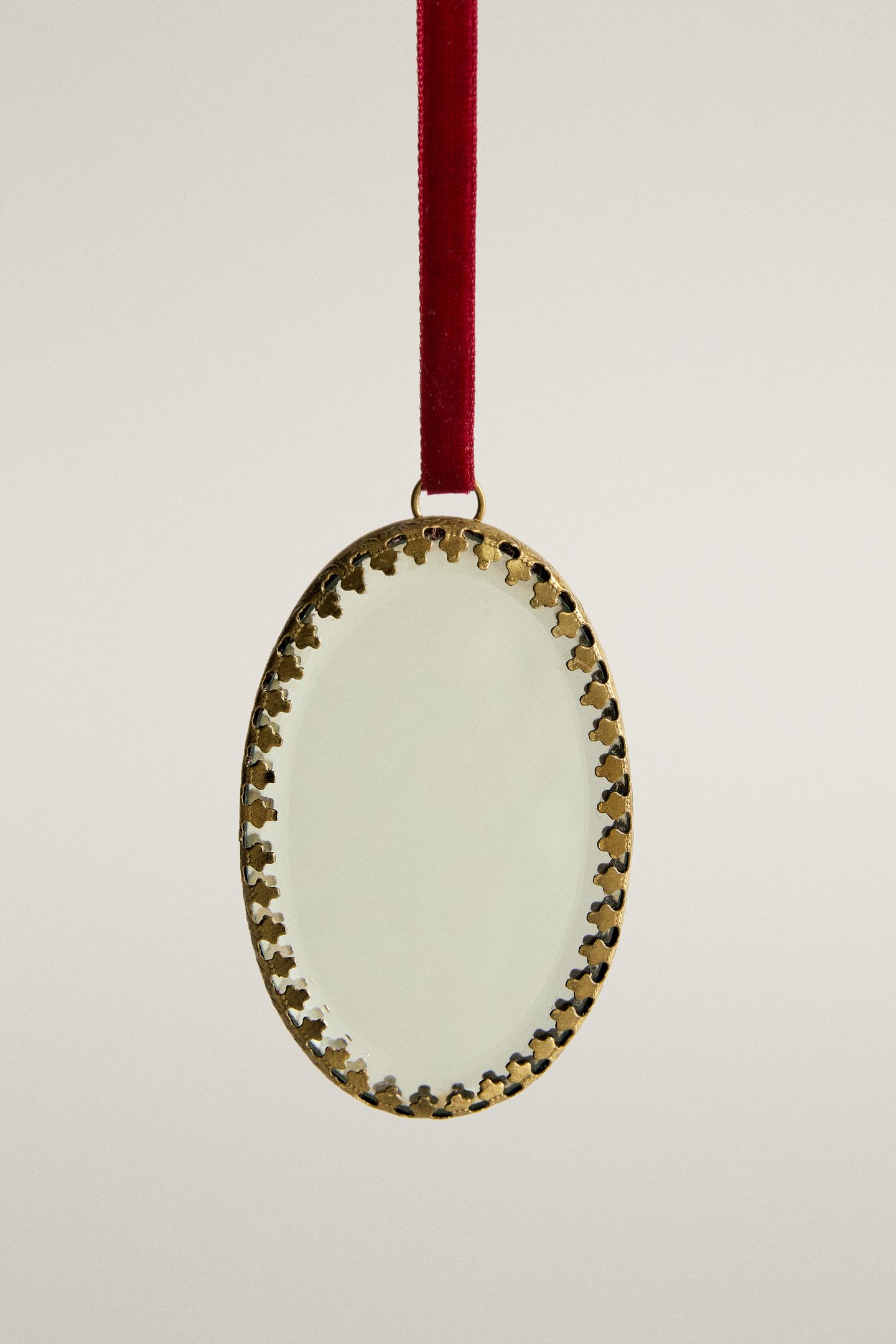 Ёлочные украшения Zara Oval Mirrored Christmas Tree Decoration, цвет: Золотой