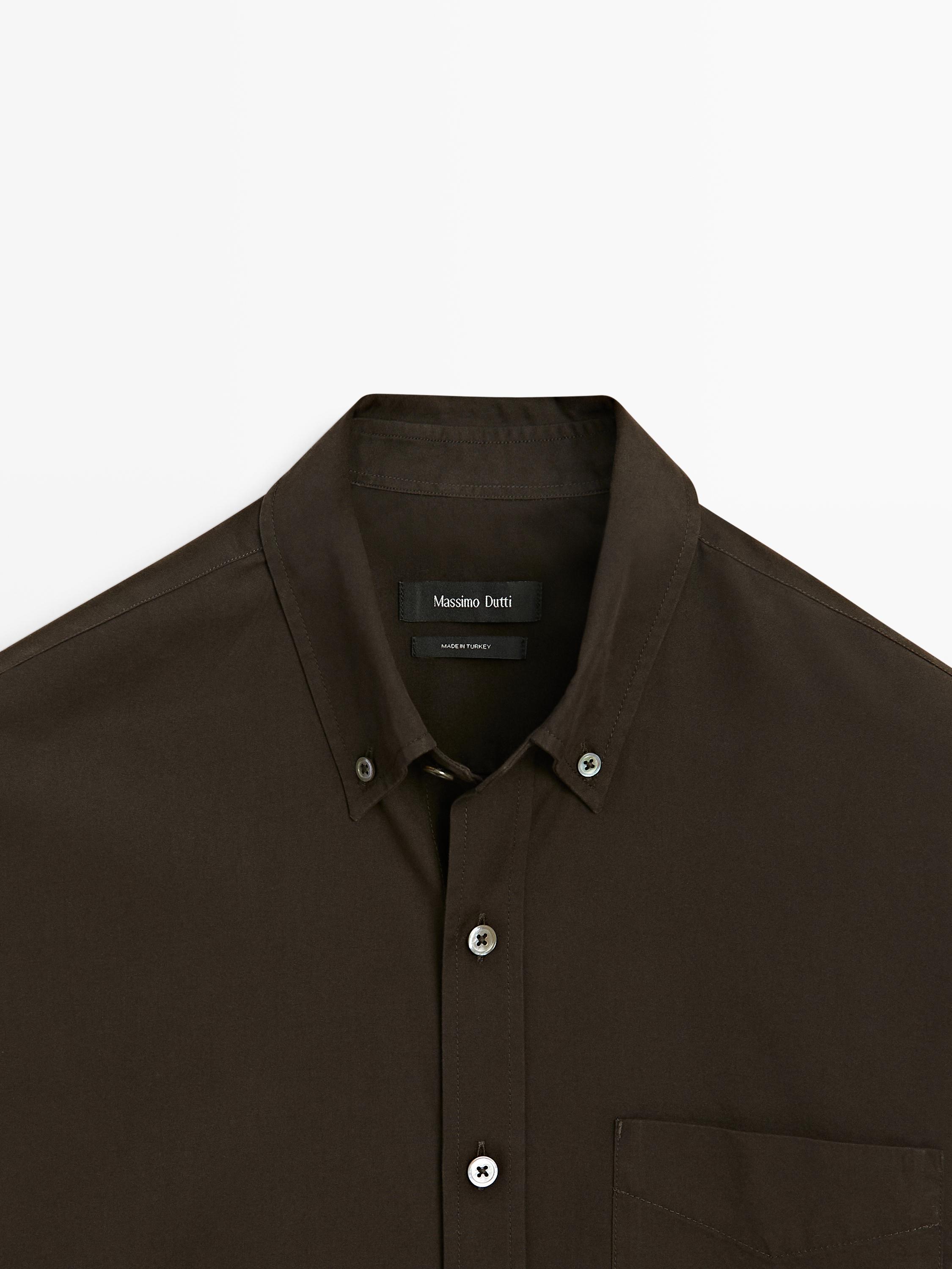 Regular-fit shirt with pocket