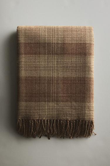 STRIPED THROW - Khaki by Zara - Image 5
