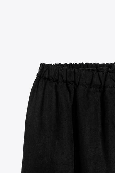 JUPE MIDI COMBINÉE EN MAILLE - Noir de Zara - Image 6