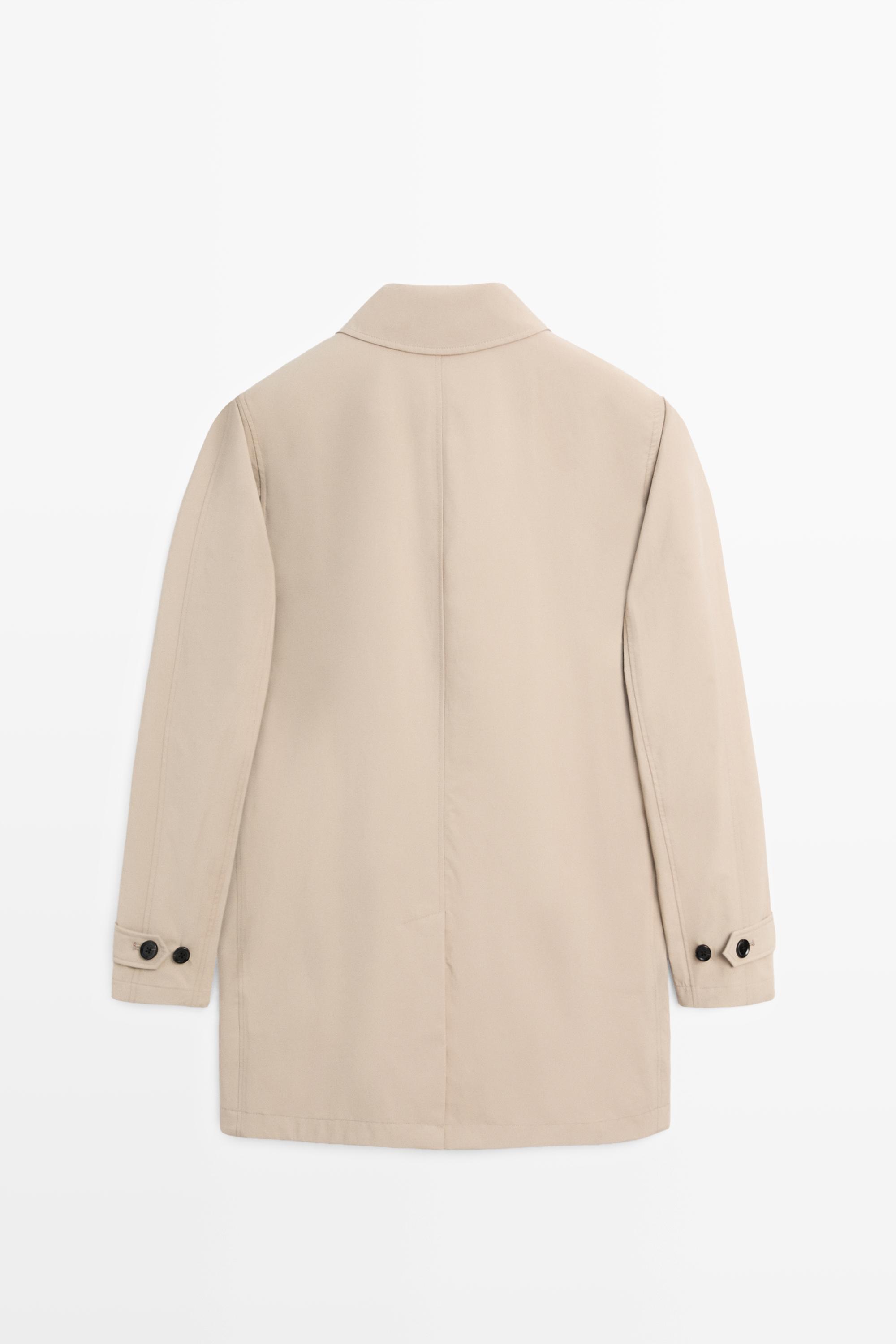 Lightweight long trench coat